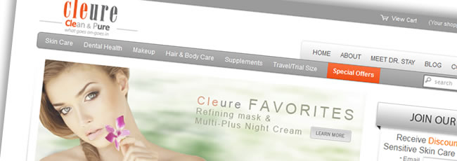 Cleure Website Design