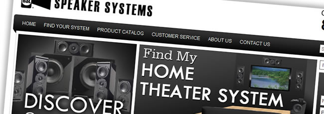 RSL Speakers Website Design