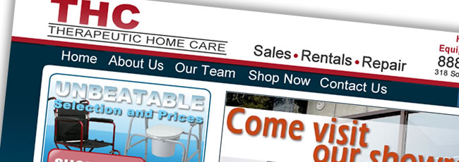 Therapeutic Home Care Website Design