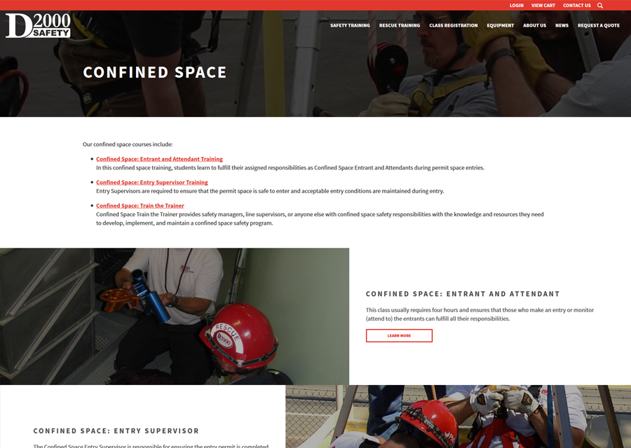 D2000 Safety Website Design by Guido Media