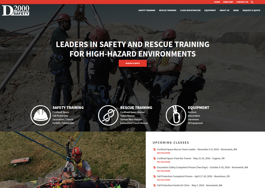 D2000 Safety Website Design by Guido Media