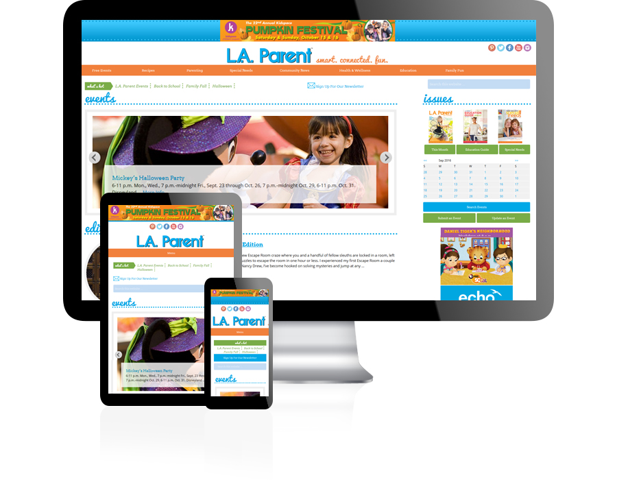 L.A. Parent Website Design by Guido Media