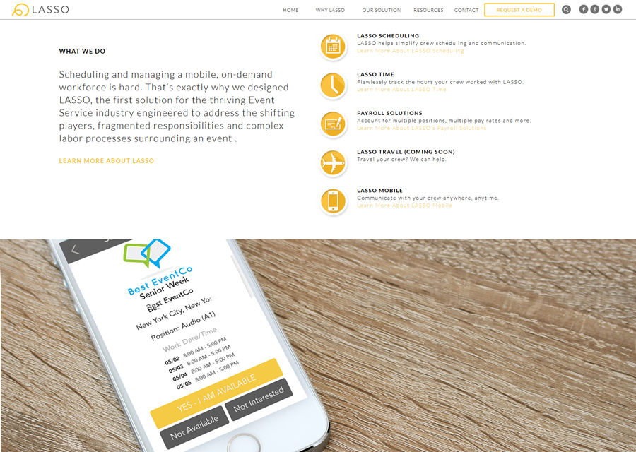 Lasso Website Design by Guido Media